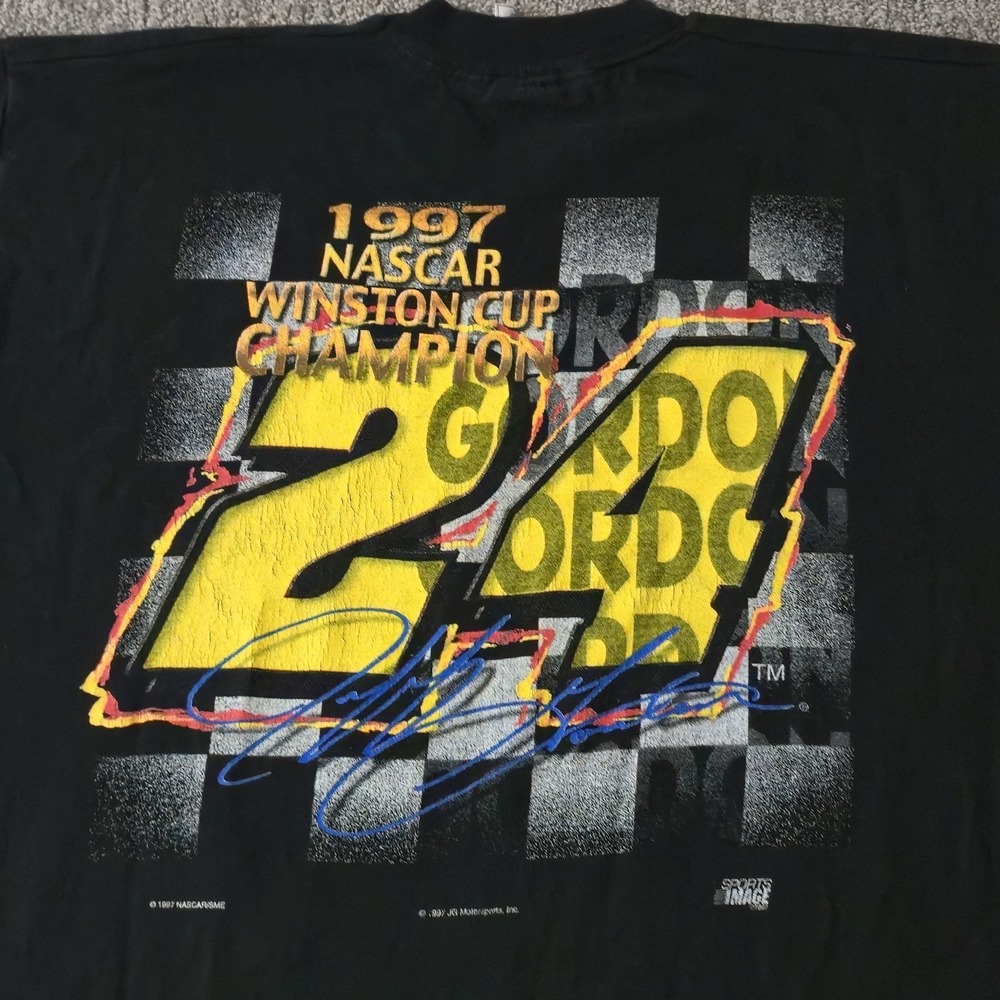Vintage Nascar Jeff Gordon 1997 Winston Cup Champion T-Shirt Size XL Dupont - Picture 6 of 6